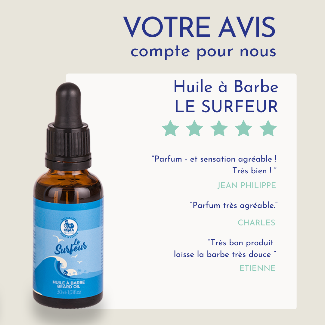 OSMA TRADITION - Huile à Barbe LE SURFEUR