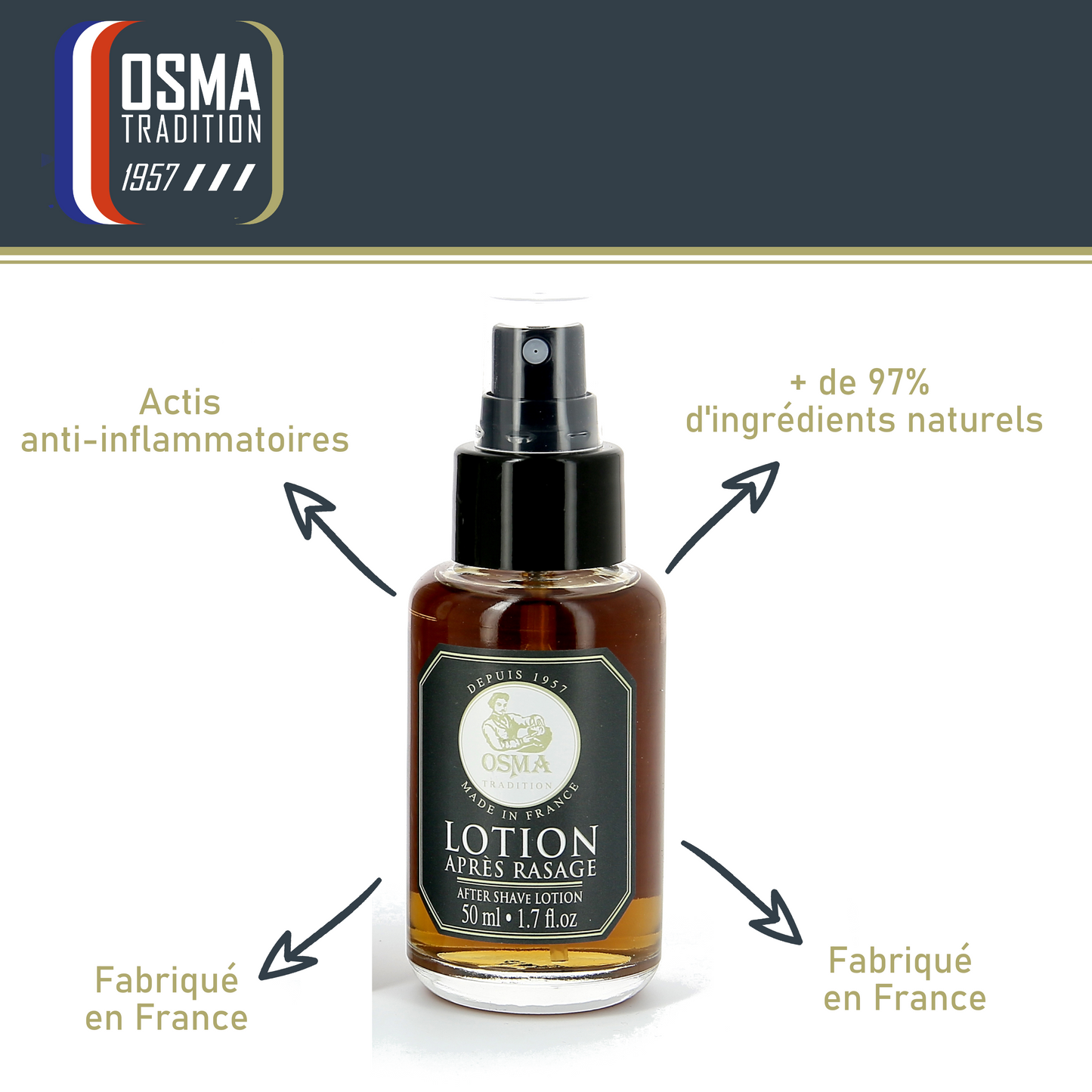 OSMA TRADITION - Lotion après rasage 50ml