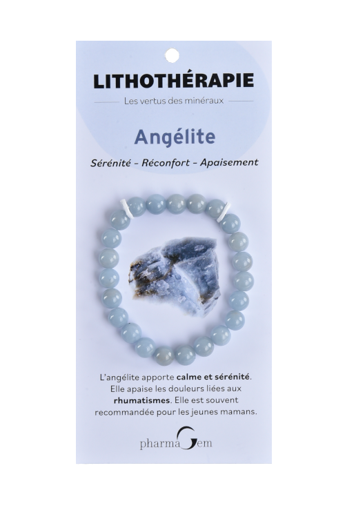 LITHOTHERAPIE - Bracelet Angélite