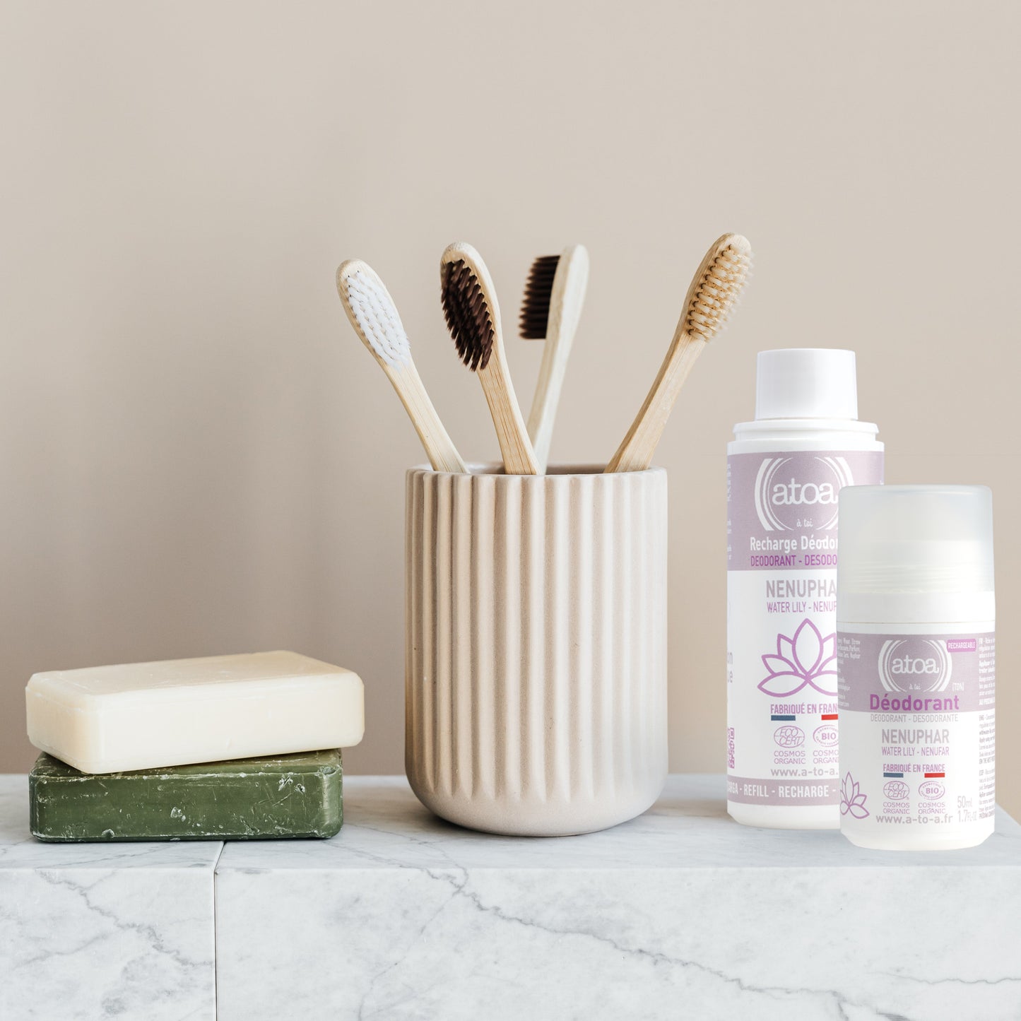 ATOA - Lot Roll-on + Recharge déodorant Nénuphar - COSMOS ORGANIC