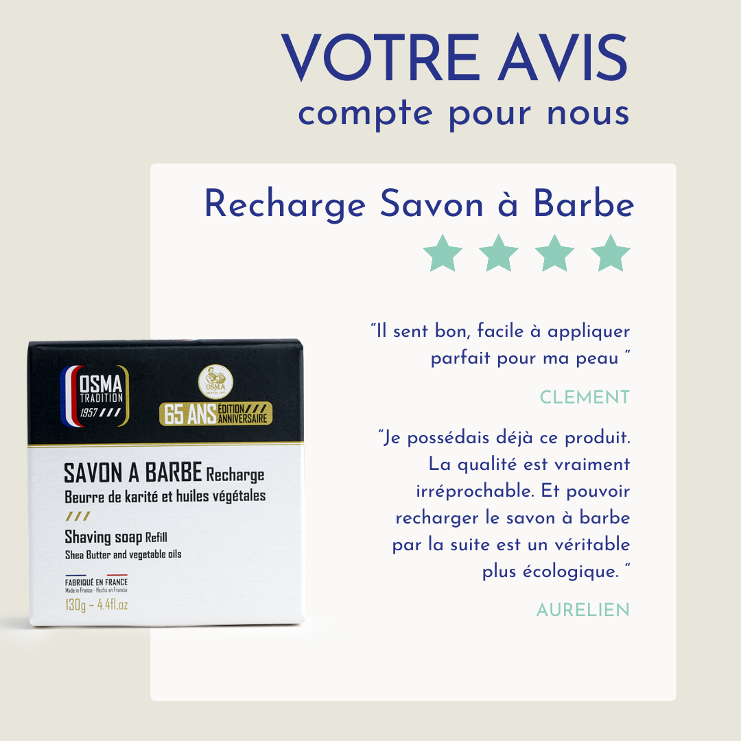 OSMA TRADITION - Recharge Savon à Barbe