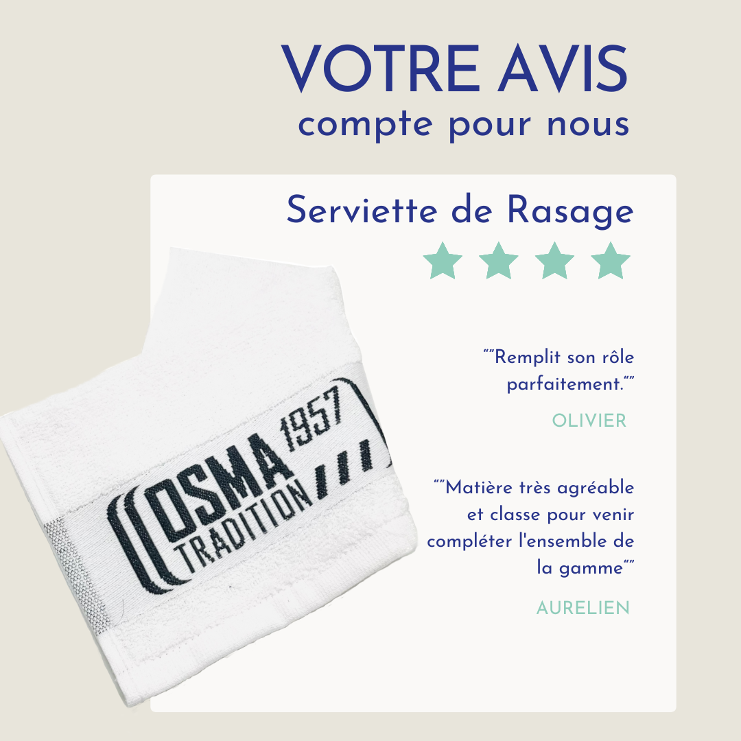 OSMA TRADITION - Serviette de rasage 30*30cm
