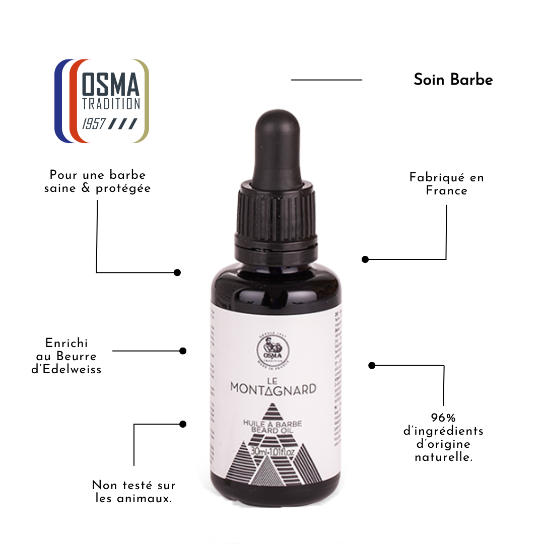 OSMA TRADITION - Huile à Barbe LE MONTAGNARD