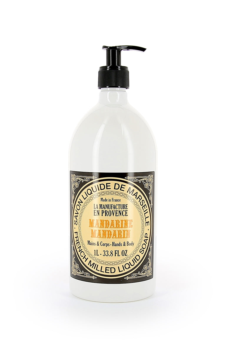 LA MANUFACTURE EN PROVENCE - Savon de Marseille Liquide certifié ECOCERT - Mandarine