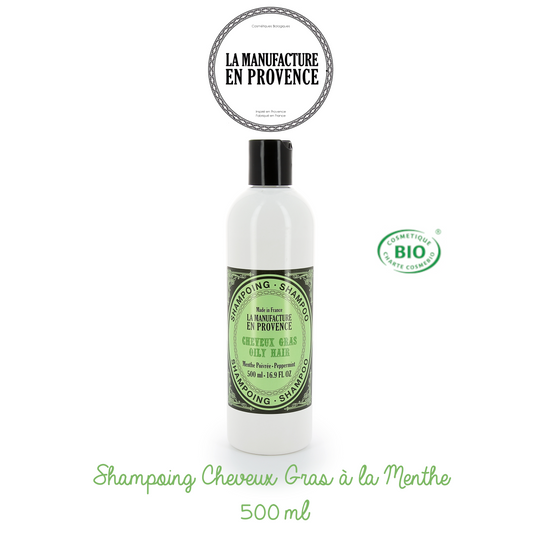 LA MANUFACTURE EN PROVENCE - Shampoing certifié ECOCERT - Cheveux gras