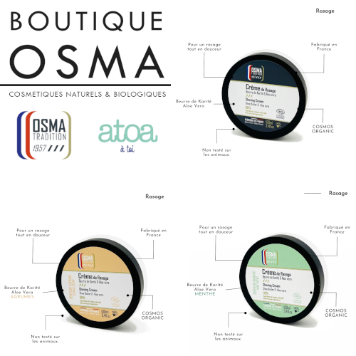 🌿 Osma Tradition : Des crèmes de rasage BIO pour un rasage doux et naturel