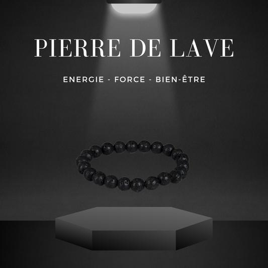 LITHOTHERAPIE - Bracelet Pierre de Lave