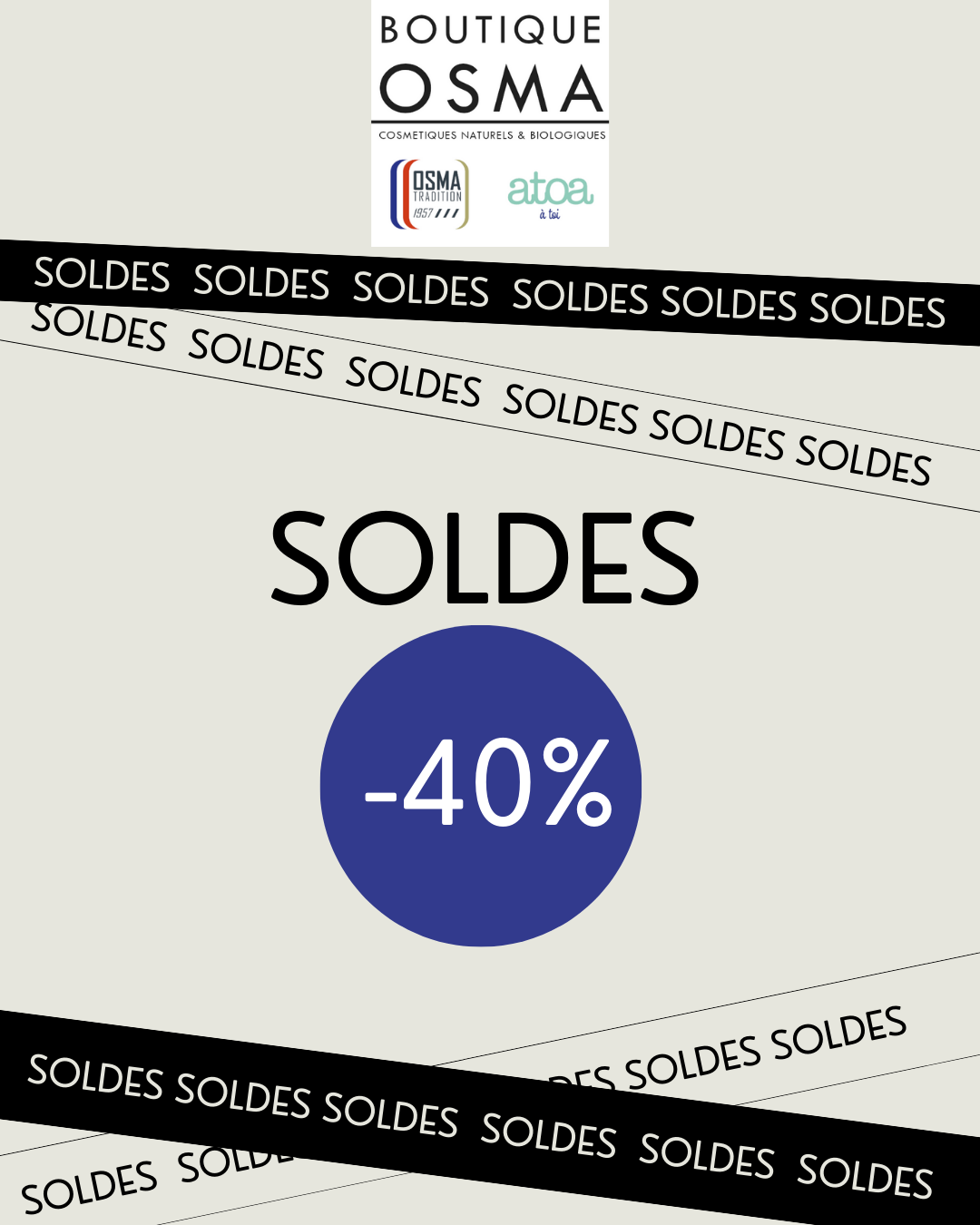 ATOA - Déodorant Baume Sans Parfum certifié COSMOS NATURAL