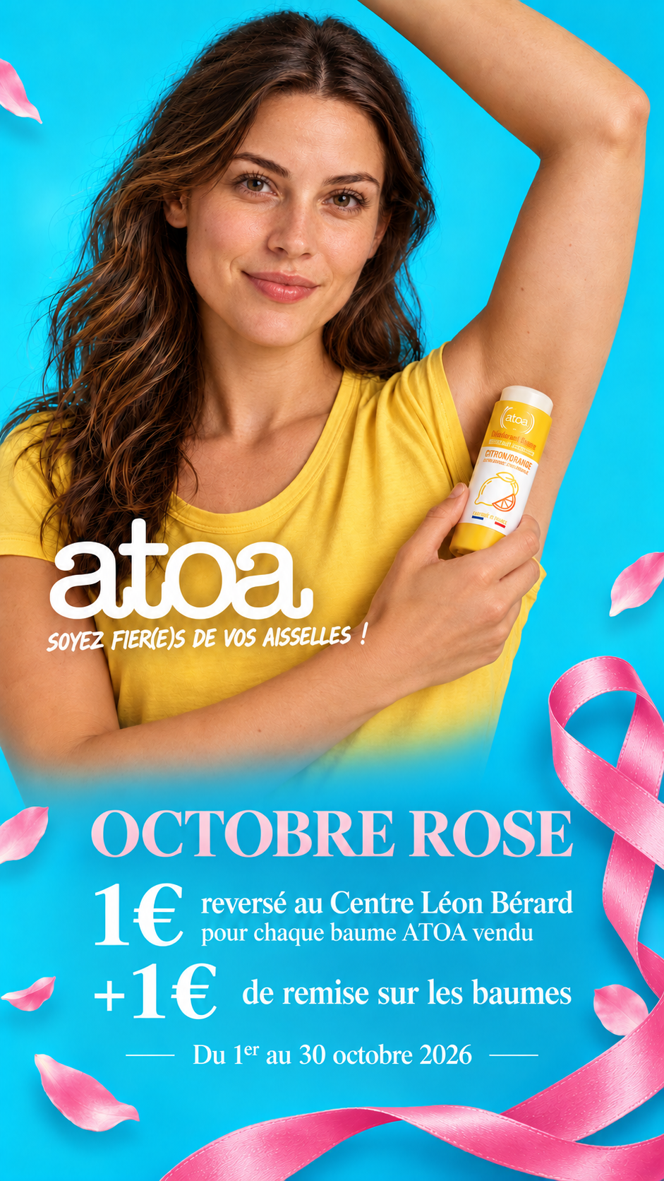 ATOA - Déodorant Baume Agrumes certifié COSMOS NATURAL