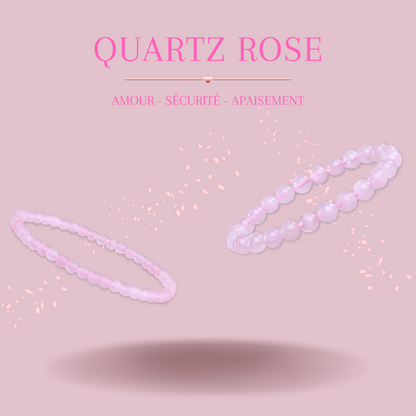 LITHOTHERAPIE - Bracelet Quartz Rose