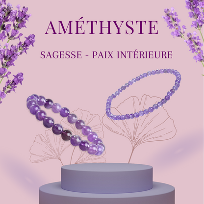 LITHOTHERAPIE - Bracelet Améthyste