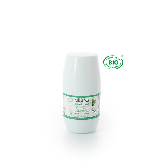 ALUNA - Roll on déodorant certifié BIO Aloe Vera - Déo Too Doo - 50ml