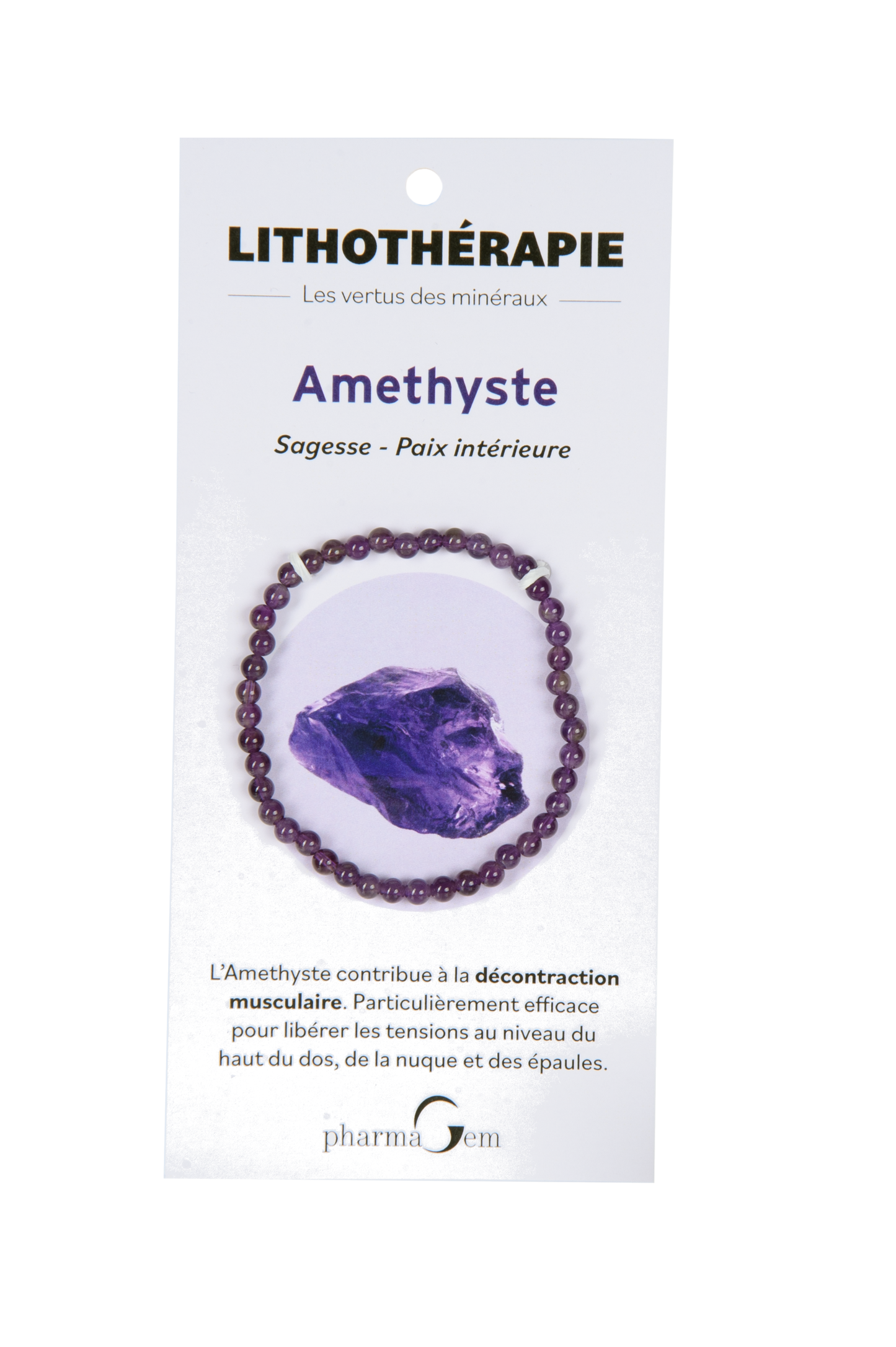 LITHOTHERAPIE - Bracelet Améthyste