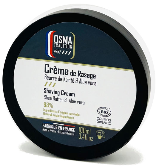 OSMA TRADITION - Crème de Rasage certifiée COSMOS ORGANIC