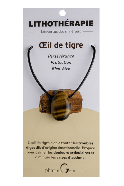 LITHOTHERAPIE - Collier Oeil de Tigre