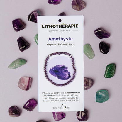 LITHOTHERAPIE - Bracelet Améthyste