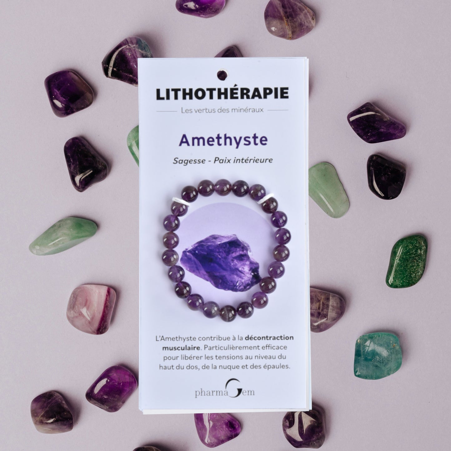 LITHOTHERAPIE - Bracelet Améthyste