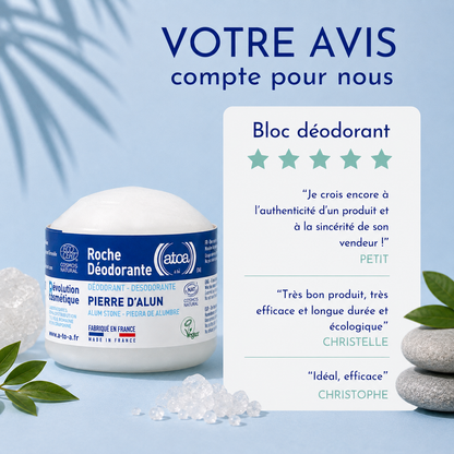 ATOA - Bloc déodorant certifié COSMOS NAT -150g