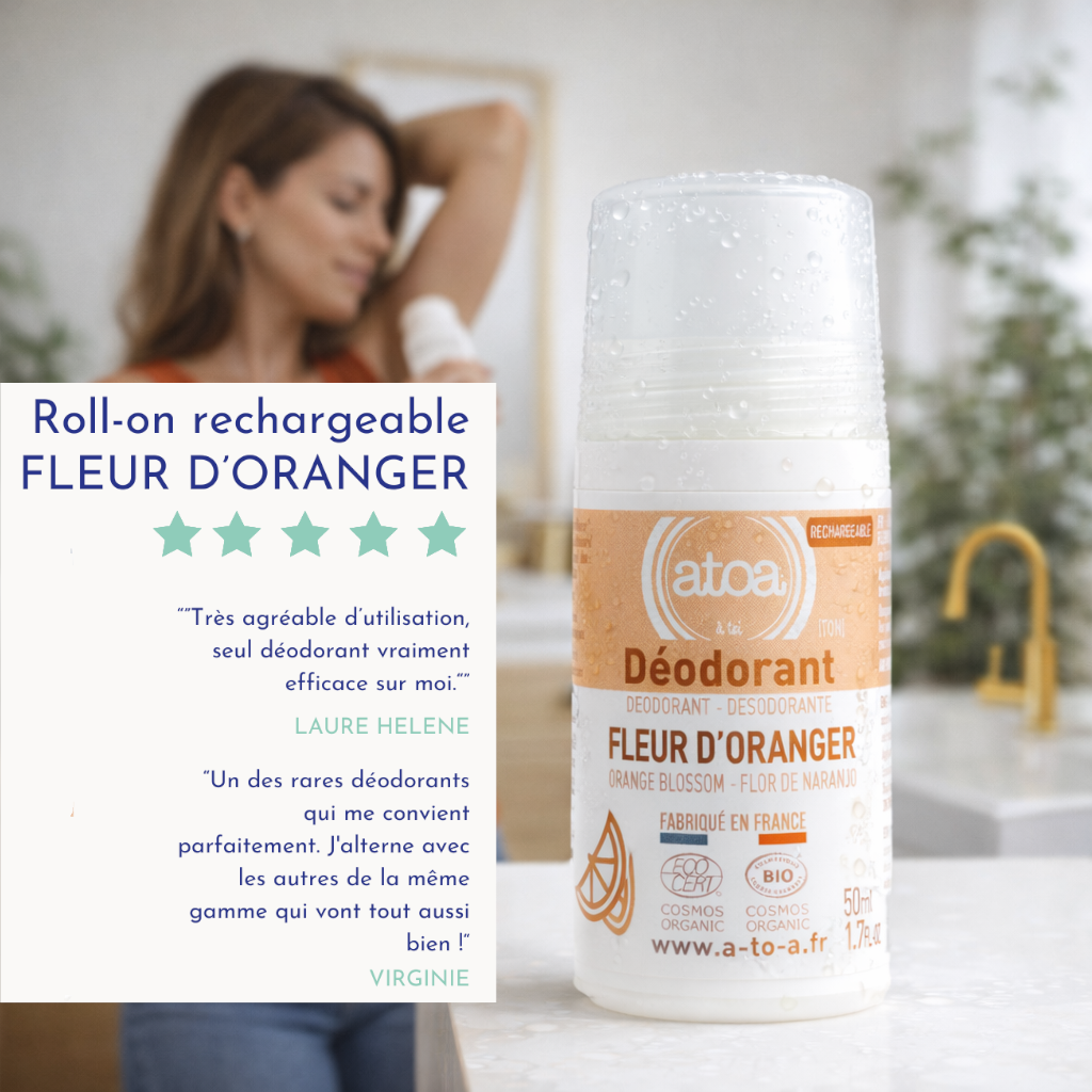 ATOA - RECHARGE Roll on déodorant Fleur d'Oranger - COSMOS ORGANIC