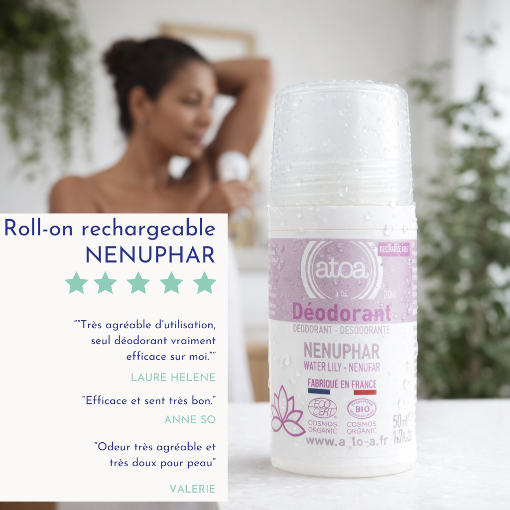 ATOA - RECHARGE Roll on déodorant Nénuphar - COSMOS ORGANIC