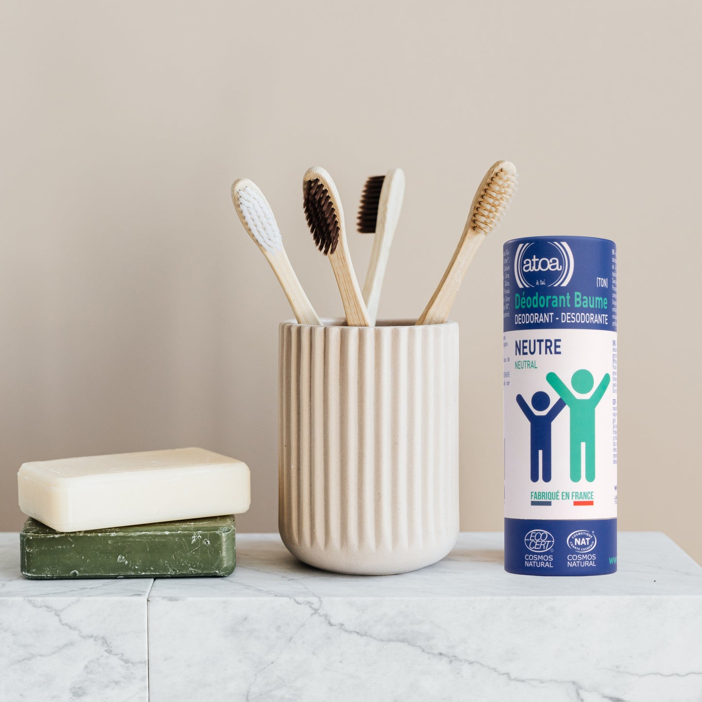 ATOA - Déodorant Baume Sans Parfum certifié COSMOS NATURAL
