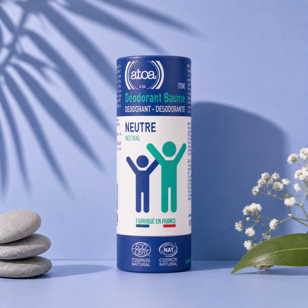 ATOA - Déodorant Baume Sans Parfum certifié COSMOS NATURAL