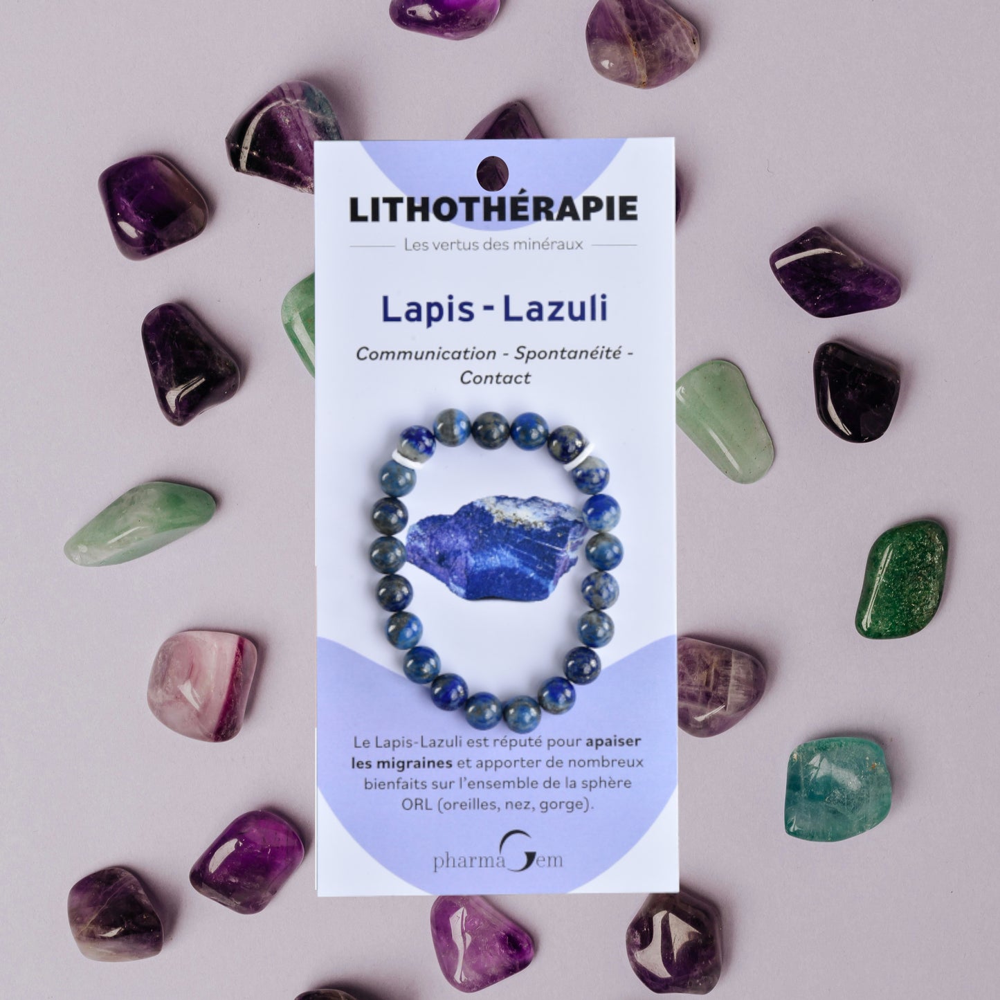 LITHOTHERAPIE - Bracelet Lapis-Lazuli