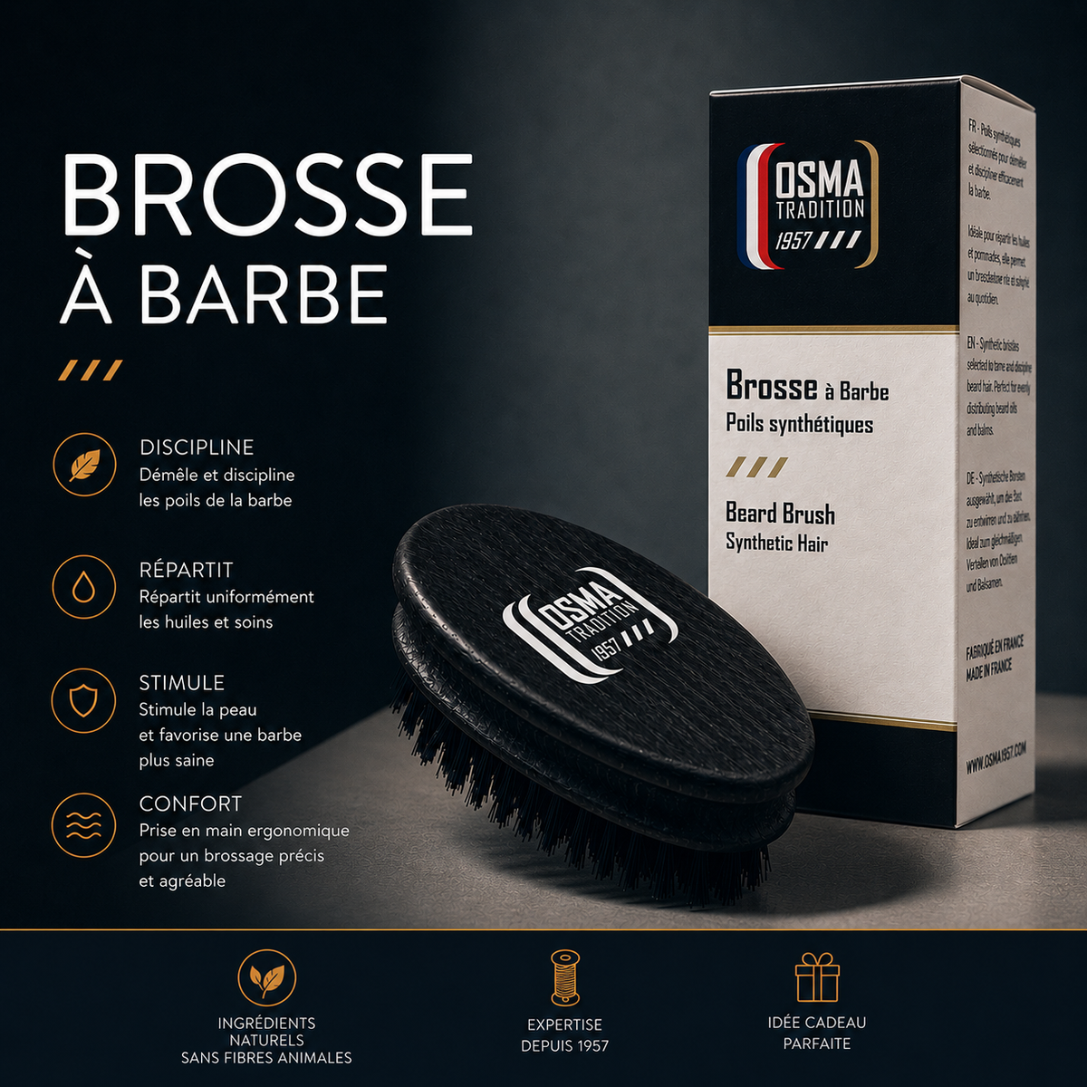 OSMA TRADITION - Brosse à barbe