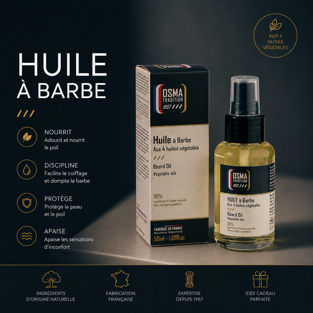 OSMA TRADITION - Huile à Barbe