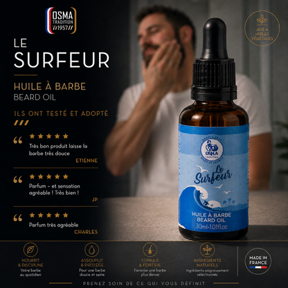 OSMA TRADITION - Huile à Barbe LE SURFEUR