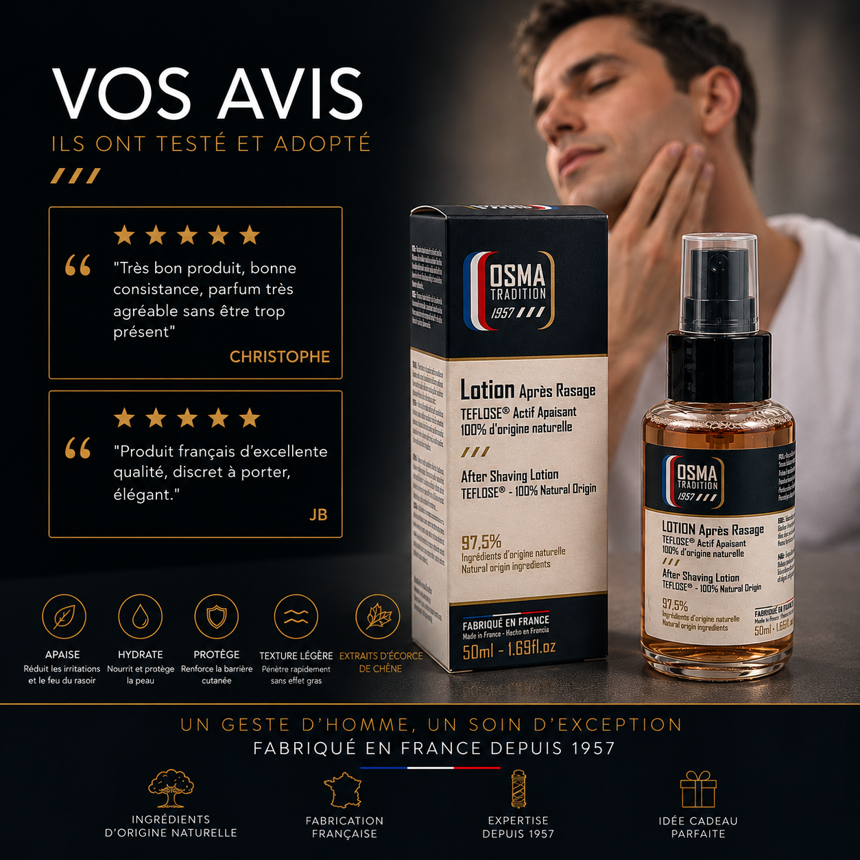 OSMA TRADITION - Lotion après rasage