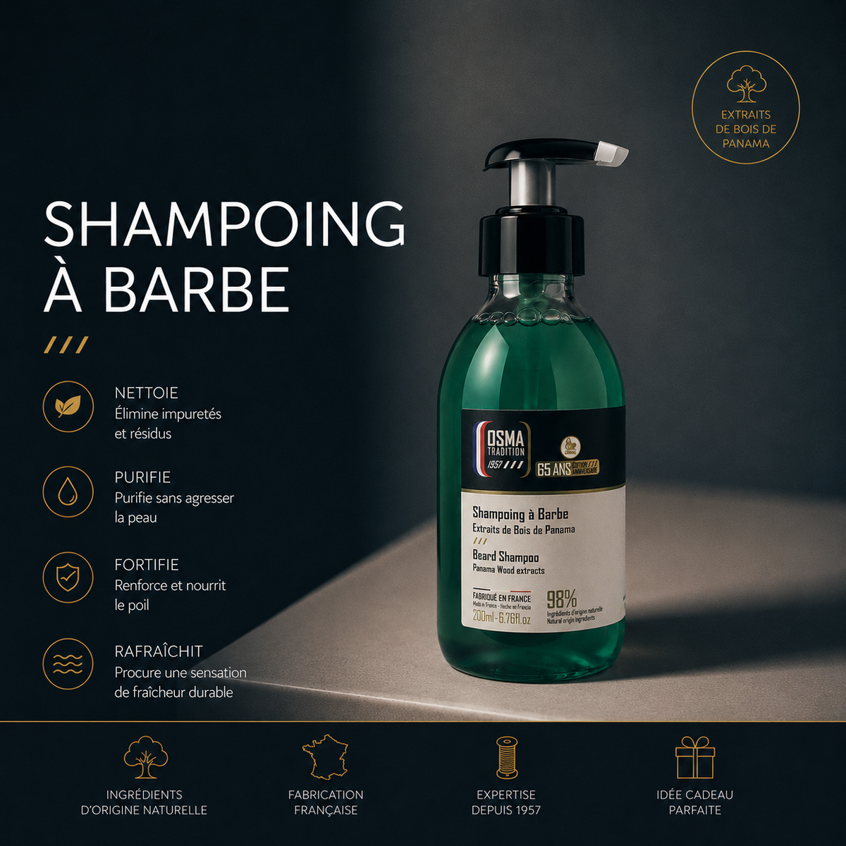 OSMA TRADITION - Shampoing à Barbe