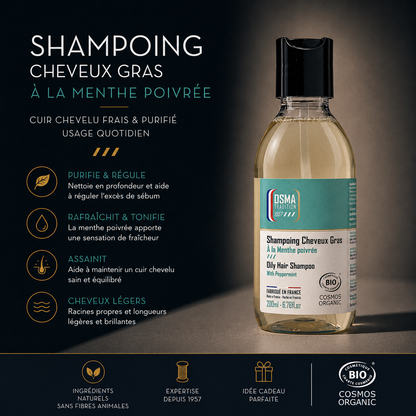 OSMA TRADITION - Shampoing Cheveux Gras certifié ECOCERT