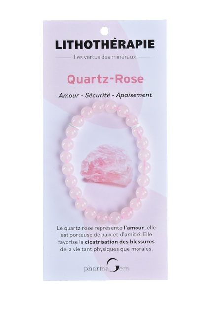 LITHOTHERAPIE - Bracelet Quartz Rose