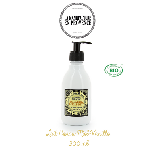 LA MANUFACTURE EN PROVENCE - Lait Corps certifié ECOCERT - Vanille/Miel