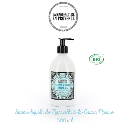 LA MANUFACTURE EN PROVENCE - Savon de Marseille liquide certifié ECOCERT - Criste Marine